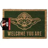 Hole in the Wall - Disney Deurmat - Welcome You Are - voor Geen - groen-bruin - Maat Standard