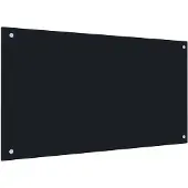vidaXL Spatscherm keuken 90x50 cm gehard glas zwart