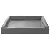 Bia bed kunstleer hoes hondenmand grijs -7 120x100x15 cm