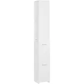 vidaXL Badkast wit, 25x26,5x170 cm, van houtvezel