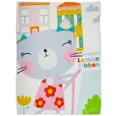 Lemon Ribbon Fleecedeken Manta Junior 100 X 135 Cm Polyester Roze