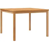 vidaXL Tuintafel 110x110x77 cm massief teakhout
