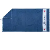 Lief! | Kinderhanddoek Lief! katoen blauw 130x70 cm kinderhanddoeken | NADUVI