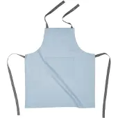 Tiseco | Schort Solid katoen blauw 74x85 cm schorten | NADUVI