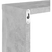 vidaXL Wandschappen kubus 6 st 30x15x30 cm betongrijs