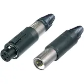 Neutrik NC3FM-C XLR-connector Stekker, recht, Bus, recht Aantal polen: 3 Zilver 1 stuk(s)