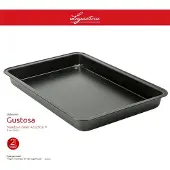 Lagostina Gustosa Hoogwaardig Braadpan Zwart - Ø 42 x 29 cm
