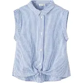 Name It Kids Blouse 'Femma' blauw / wit