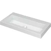 Ink Dock wastafel Polystone zonder kraangat 6x80x40cm Glans wit