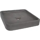 Differnz Opbouw waskom jura 40x40x7 cm antraciet beton