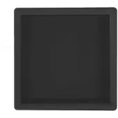 Regn Inbouwnis 30x30x10cm - Mat Zwart - RVS - Vierkant - Accessoires, Inbouw/opbouw nissen - 8720297695797