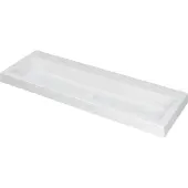Ink Dock Meubelwastafel 120x40cm Polystone - Zonder Kraangat - Mat Wit - 8718835024253 - Rechthoekig - Wastafels, Meubelwastafels