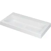 Ink Dock Meubelwastafel 80x40cm Polystone - Zonder Kraangat - Mat Wit - 8718835024208 - Rechthoekig - Wastafels, Meubelwastafels