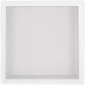 Regn Inbouwnis 30x30x7cm - Mat Wit - RVS - Vierkant - Accessoires, Inbouw/opbouw nissen - 8720297695780