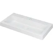 Ink Dock Meubelwastafel 80x40cm Polystone - 1 Kraangat - Mat Wit - 8718835024215 - Rechthoekig - Wastafels, Meubelwastafels