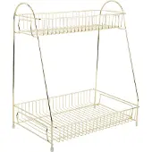 PT Living Keukenrek Kitchen Rack Tidy Iron Gold Plated