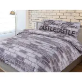 LUXXO Dekbedovertrek Katoen Bricks - zand 200x200/220cm