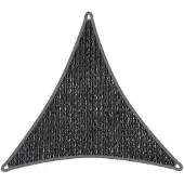 Coolaroo schaduwdoek driehoek 3x3x3m Grafiet 340gr/m2