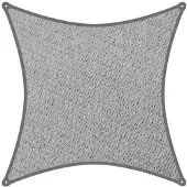 Coolaroo schaduwdoek vierkant 5,4x5,4m Grijs 340gr/m2