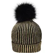 Myrtle beach Vrouwen/dames Metalen Beanie (Goud/Zwart)