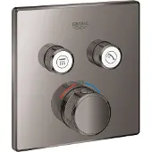GROHE Grohtherm SmartControl - Thermostatische mengkraan voor 2 functies, Hard Graphite 29124A00