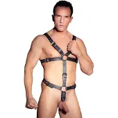 Zado Leren Harnas met Cockring