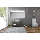 Gliss Design Horizontal spiegel met LED-verlichting en verwarming 120x70cm
