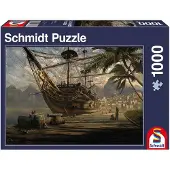 Schmidt Puzzel Schip voor anker - 1000 stukjes - vanaf 12 jaar