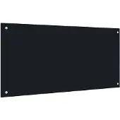 vidaXL Spatscherm keuken 100x50 cm gehard glas zwart