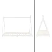 ML-Design Kinderbedframe Tipi | hout wit 98x208x157 cm bed frames | NADUVI