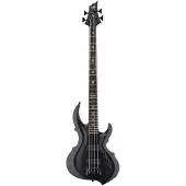Esp Ltd TA-604 FRX Black Satin Tom Araya Signature elektrische basgitaar met koffer