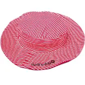 Ducksday zonnehoedje voor kinderen unisex Red stripe - 1 jaar