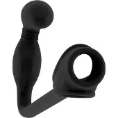 SONO NO. 2 Butt Plug met penisring - Zwart
