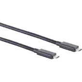 Goobay USB-C naar USB-C kabel - USB4 (tot 40 Gbit/s) - PD tot 100W - video tot 8K 60Hz / zwart - 1 meter
