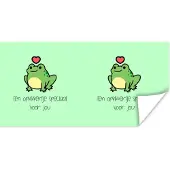 PosterMonkey Poster Beterschap - Quote - Dieren - Opkikker - 40x20 cm