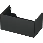 Ink Onderkast 80x45cm - Push To Open - 1 Lade - Mat Antraciet - Badkamermeubels, Wastafelonderkasten - 8718835074159