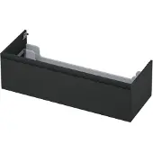 Ink Onderkast 120x45cm - Greeploos - 1 Lade - Mat Antraciet - Badkamermeubels, Wastafelonderkasten - 8718835021962