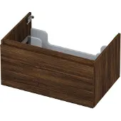 Ink Onderkast 70x45cm - Greeploos - 1 Lade - Koper Eiken - Badkamermeubels, Wastafelonderkasten - 8718835050405