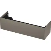 Ink Onderkast 140x45cm - Push To Open - 1 Lade - Mat Taupe - Badkamermeubels, Wastafelonderkasten - 8718835074869