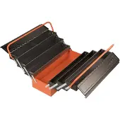 Bahco 1497MBF750 gereedschapskist (leeg), metaal, zwart/oranje