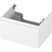 Ink Onderkast 60x45cm - Greeploos - 1 Lade - Mat Wit - Badkamermeubels, Wastafelonderkasten - 8718835021719