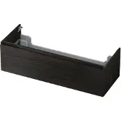 Ink Onderkast 120x45cm - Greeploos - 1 Lade - Intens Eiken - Badkamermeubels, Wastafelonderkasten - 8718835078898