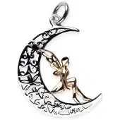 EtNox Hanger - Fairy on Moon - 925 sterling silver