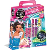 Clementoni - Crazy Chic - Shiny Nails - Nagelset voor kinderen - Met glow-in-the-dark decoraties - vanaf 6 jaar