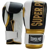 Super Pro Combat Gear (thai)Bokshandschoenen Bruiser Zwart/Goud/Wit 12oz