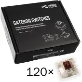 Glorious Gateron Mx Brown Mechanische Toetsenbordschakelaars 120 Eenheden