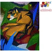 Stick-It Tijger van Franz Marc, ca. 8.000 steentjes, compatibel met Ministeck
