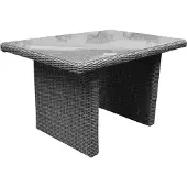 AVH-Collectie Ibiza lounge-dining tafel 120x80xH70 cm grijs