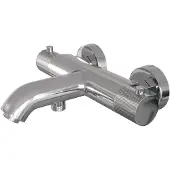 Brauer Opbouw Bad- en Douchekraan Chrome Carving Thermostatisch Chroom