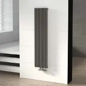 Maxaro Uranus Designradiator | 28x120 cm Lichtgrijs 599 Watt Aluminium Centrale verwarming
